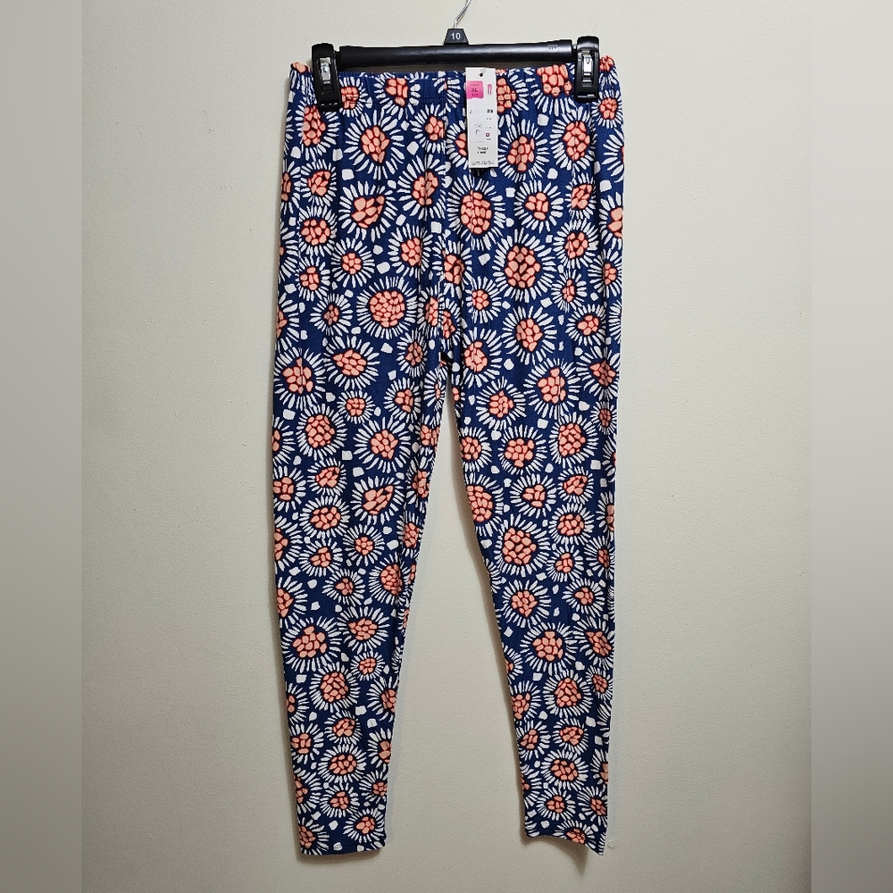 Agnes & Dora Blue Pink Leggings Vibrant Stretchy